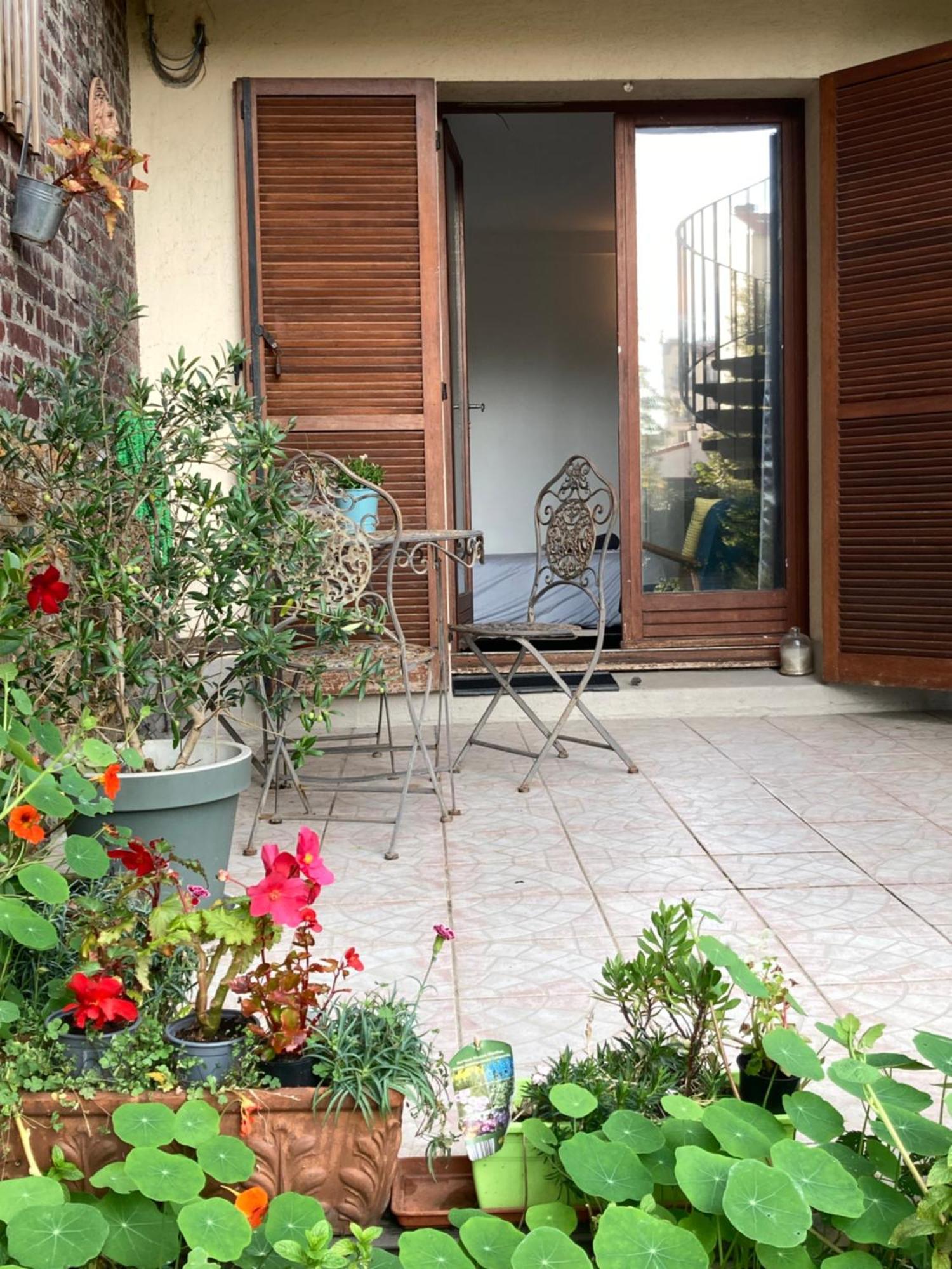 Studio Avec Terrasse Sur Jardin Фонтене-су-Буа Экстерьер фото